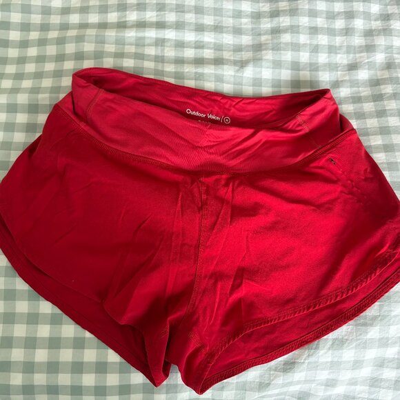 Outdoor Voices Hudson 2.5" Short - Scarlet (Red), Medium, Like New - Picture 1 of 2